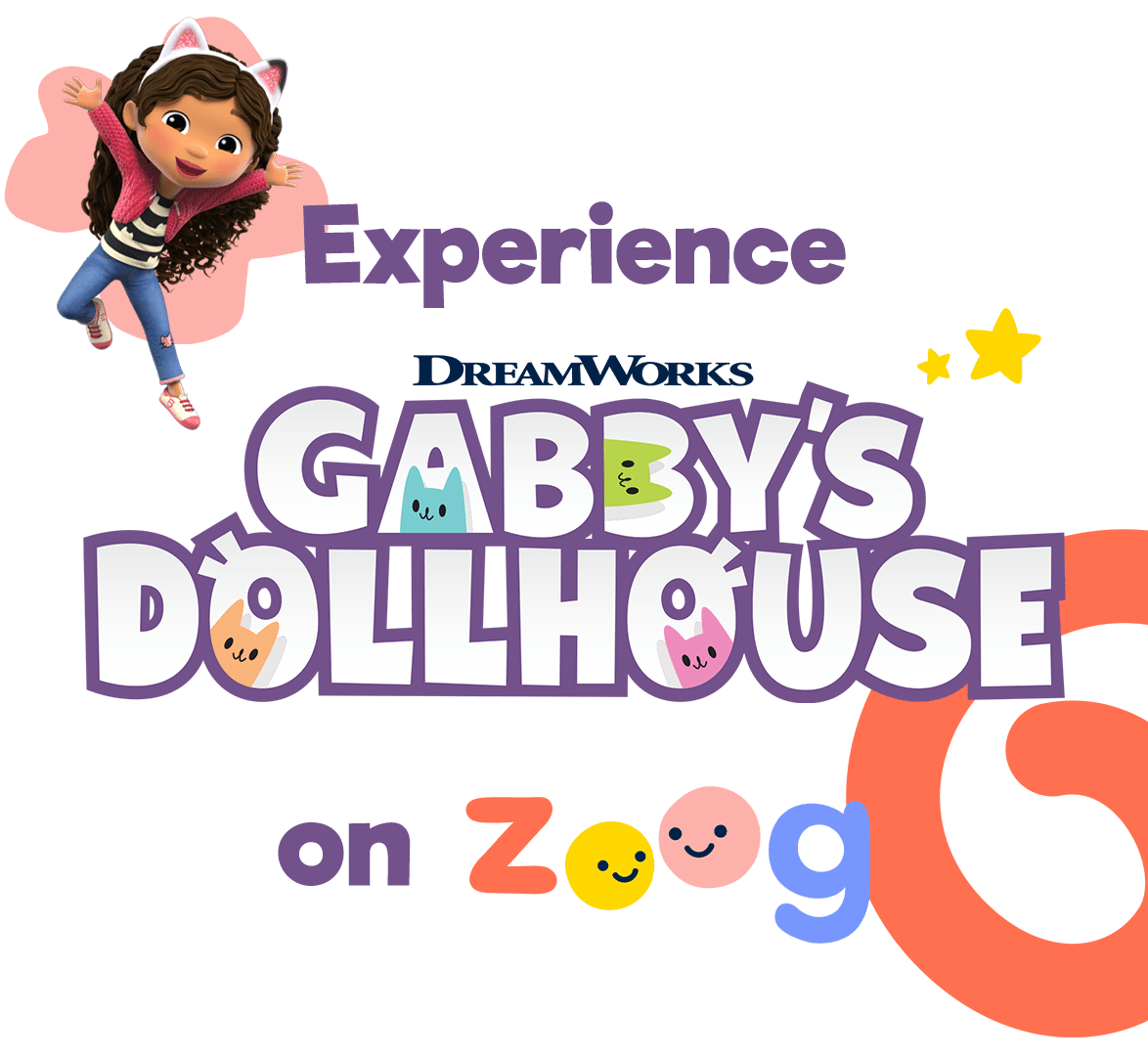 Gabby's Dollhouse on Zoog Mobile Header